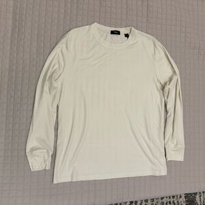 Theory White Long Sleeve Shirt